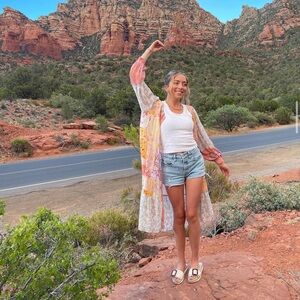 Free people patchwork duster